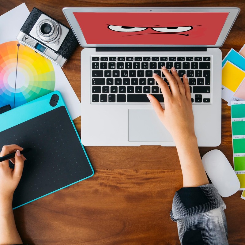 Emotion Anger Magnet Round Perfect for Any Mood Funny Kawaii