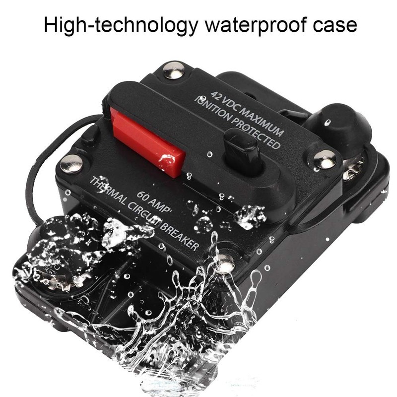 Qii lu 12V 30A/40A/60A Car Stereo Audio Resettable Inline Circuit