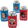 Fun Express Patriotic Faces Koozies for Cans 12 Pack -