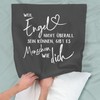 Shirtracer Cushion Cover - Statement Cushion with Sayings - Because