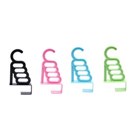 Artibetter Door Hanger Hook 4pcs Over Door Clothes Hanger Rack Plastic Hook Over Rack Coat Hanger Ordinary Hat Hooks