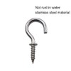 Thapncow Screw Hooks, Stainless Steel Pack of 50, Ceiling Hooks,