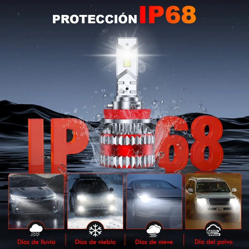 H11 H7 9005 9006 H1 Kit De Faros Delanteros Led
