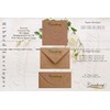 DL Brown Ribbed Kraft Envelopes x 100 Pack - 110mm