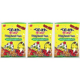 Crispy Ramen Snack,Japanese Pork Bone Soup(Tonkotsu),Artificially And Naturally Flavored,2.46 Oz,3 Pack