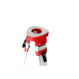 Surveying Tripod, Aluminum Survey Tripod with 5/8-Inch 11-Threaded Flat Head Quick Clamp for Auto Level Theodolite