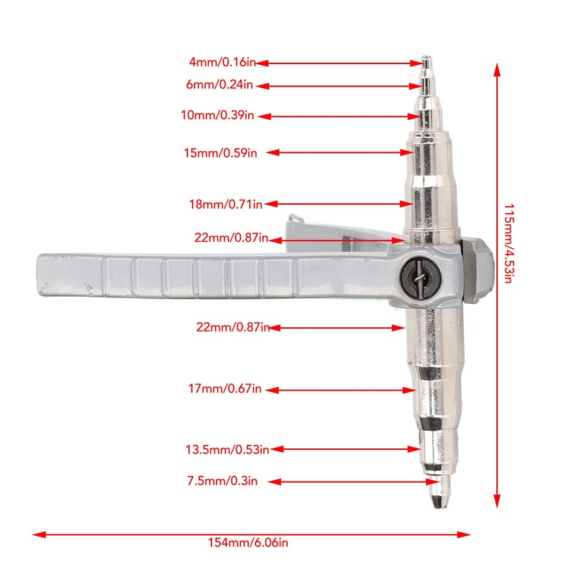 Copper Tube Expander, Hinge Design Manual Pipe Change Tool Carbon