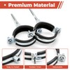 6 Pcs 1.3-1.4 Inch Split Ring Pipe Hanger, 32-36mm Heavy
