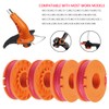 FUSHUI Strimmer Spool, 4Pcs WA0010 Spool Line with 1 Cover