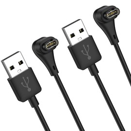 Charger Cable for Garmin Watch[2-Pack,3.3ft],Right Angle Fast Charging Cable 90°Elbow Design Compatible with Garmin Fenix 5/6/7,Forerunner 245/945,Vivoactive 3/4S/4,Venu 2/2S,Instinct 2/2S,Vivosmart 5