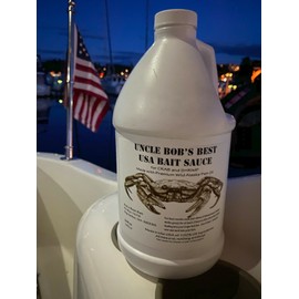 Uncle Bob's USA Bait Sauce, Crab, Shrimp, 100% Natural, Attractant Bait Oil 64oz