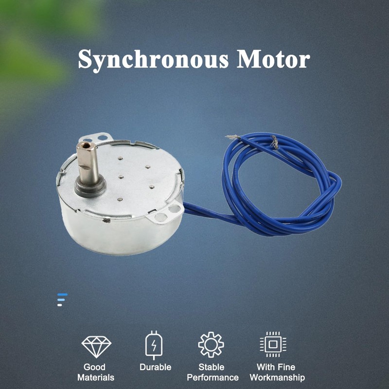 Fielect Synchronous Motor AC 110V 15-18RPM Turntable Motor CW Direction