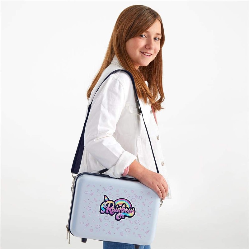 Movom Rainbow Adaptable Beauty Case Blue 29x21x15 cms ABS