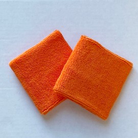 COUVER Arm Sweat Band for Sports/Sweatband, Light Orange, 1 Pair
