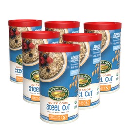 Nature's Path Organic Quick Cook Steel Cut Oatmeal, 24 oz (Pack of 6), Non-GMO