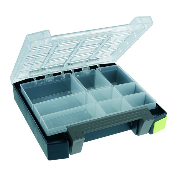 raaco 138277 Blue/Transparent Compartment box Boxxser 55 4x4-9"