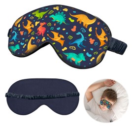Sleep Eye Mask, Blackout Sleeping Mask for Kids Adult Children's Travel Eye Mask Eye Cover, Soft Smooth Lightweight Mulberry Silk,