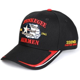 Big Boy Tuskegee Airmen S164 Mens Cap [Black - Adjustable] - ID#72083