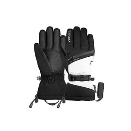 Reusch Demi R-TEX XT Extra Warm, Waterproof, Windproof and Breathable Winter Gloves, Finger Gloves, Snow Gloves, Ski Gloves for Women, Black/White, 8.5