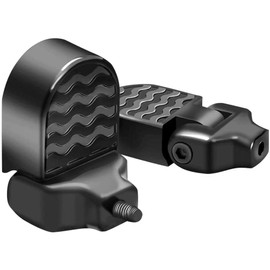 Akemaio 1 Pair Bicycle Rear Pedals Folding Footrests Non-Slip Rear Seat Footrest Pedals for Mountain Bike Electric Bicycle