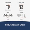 Husqvarna X-Cut S83G 20 Inch Chainsaw Chain, .3/8” Pitch, .050”