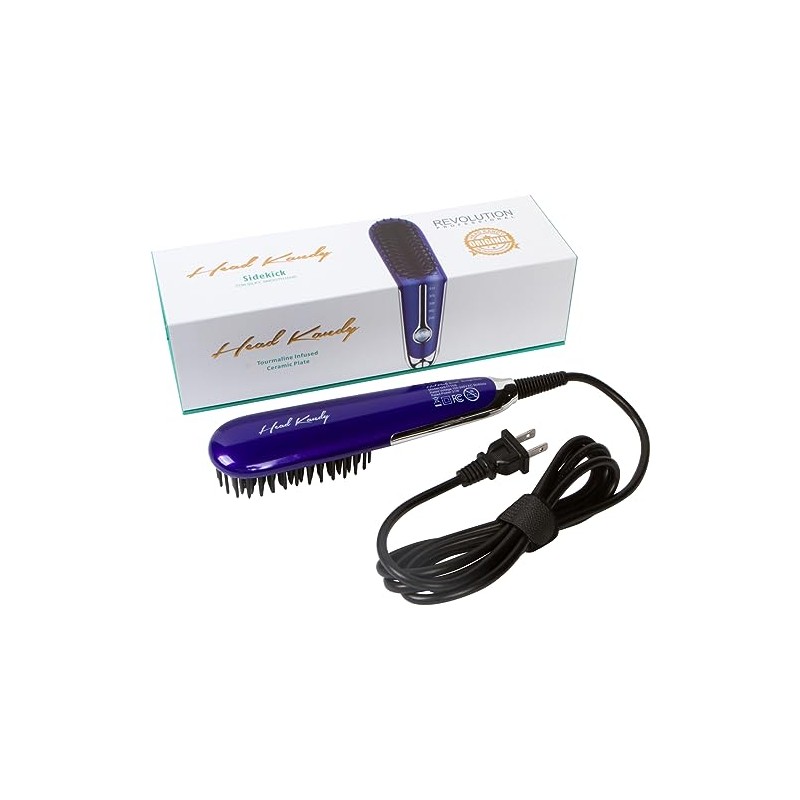 Head Kandy Side Kick Purple Cerámico Alisador de Cabello Corto