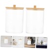 NOLITOY Cotton Pad Holder Box Set Acrylic Swab Storage Case
