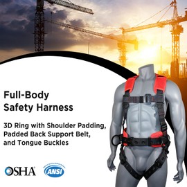 AFP Demon Fall Protection Comfortable Safety Harness (OSHA/ANSI PPE)
