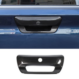 RT-TCZ Rear Trunk Door Tailgate Handle Cover Trim Decoration Accessories for 2018 2019 2020 2021 2022 Dodge Ram 1500 (Carbon Fiber Grain)