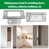 4Pcs Door Hinges Rustproof Flush Hinge Removable 3 Inch Door