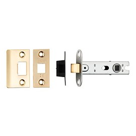 Carlisle Brass BTL30 BTL30SB CE B/T Tubular MORTICE Latch Square, Satin Brass, 76mm / 3"