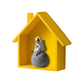 Curio Shelf - Chic Display Shelves for House Frame,House-Shaped Display Shelves, Farmhouse Home Sign, Cute Small Nursery Decorative Shelf Decor