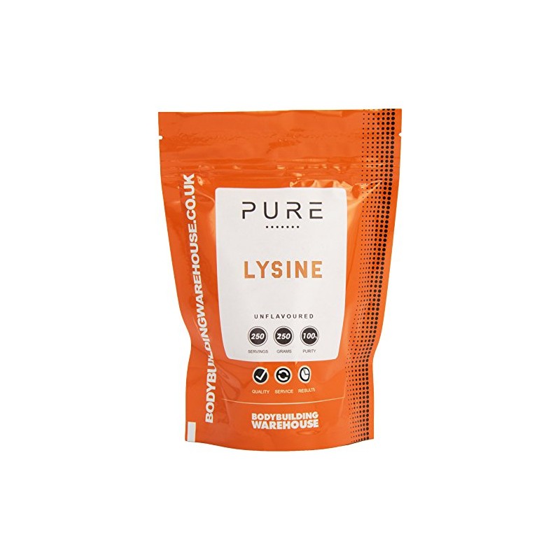 Bodybuilding Warehouse, Pure L-Lysine Powder - Collagen Boost & Joint