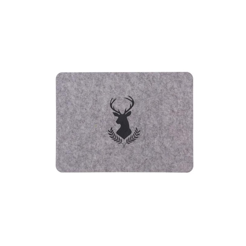Stag Felt Place Mat Set, 44 x 32 cm, Set