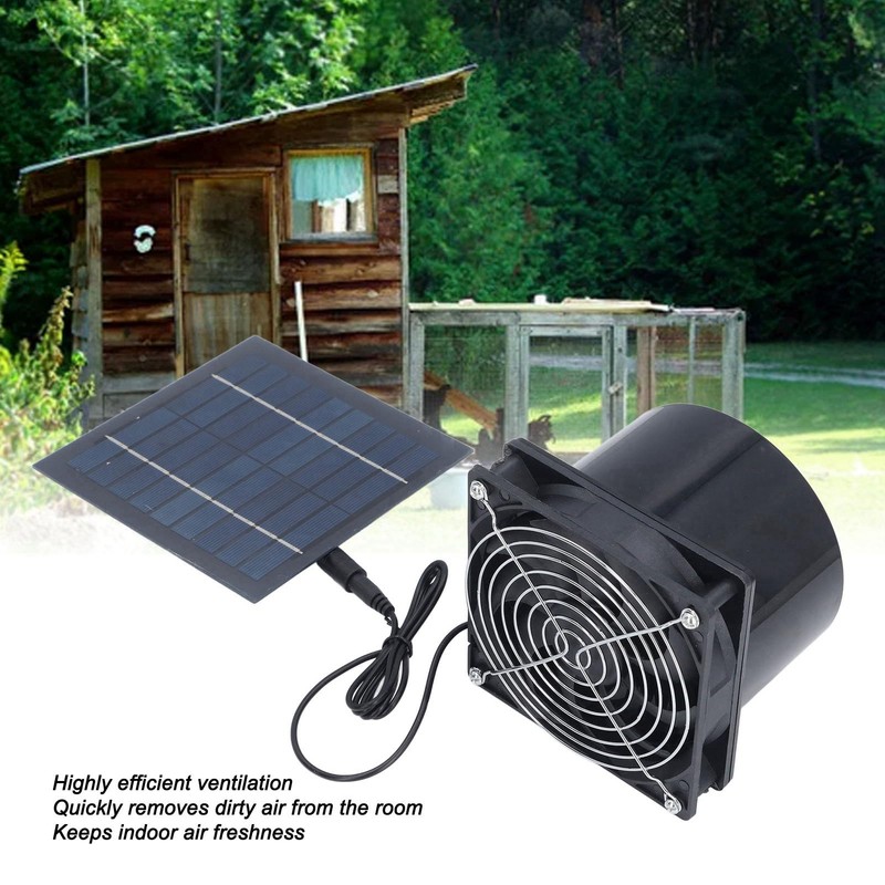 BONKZEBU Solar Powered Exhaust Vent Fan, Professional Efficient Solar Powered