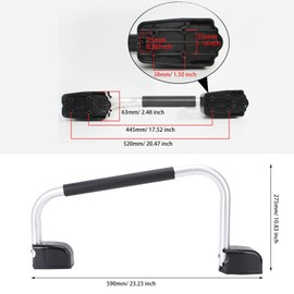 RV Handrail, Lockable, Folding RV Entrance Door Handle, Aluminum Alloy Grab Bar, Secure Entry Aid Handrail for RV Travel Trailer