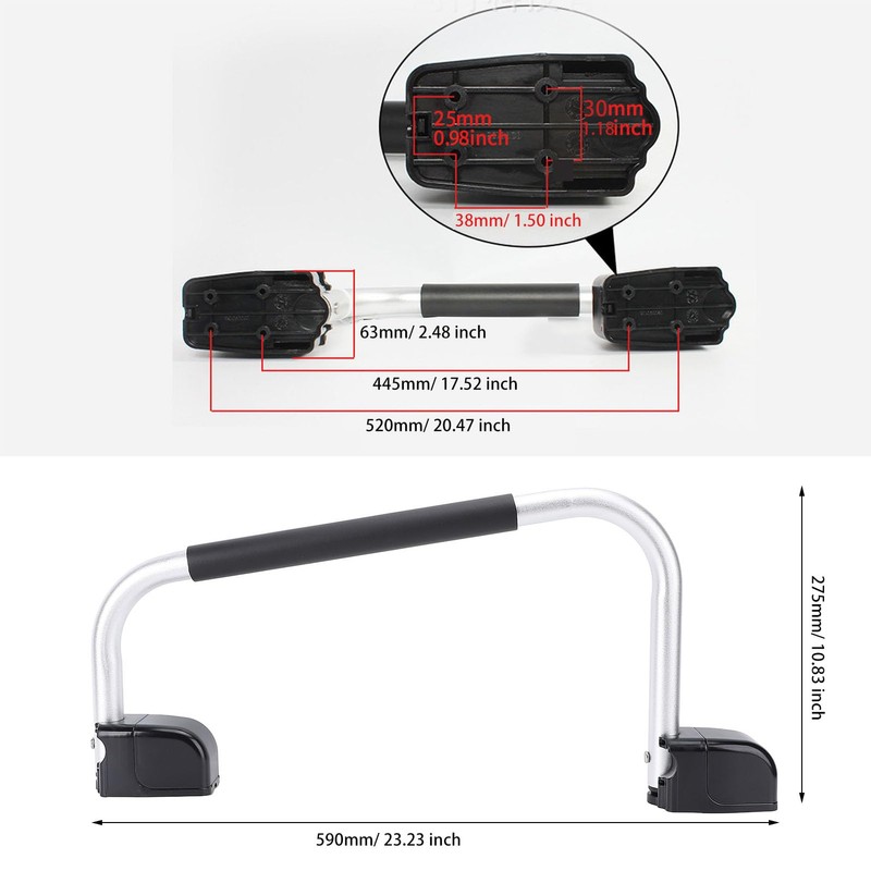 RV Handrail, Lockable, Folding RV Entrance Door Handle, Aluminum Alloy