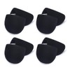 4 Pairs Black Covered Set-in Shoulder Pads Sewing Foam Pads