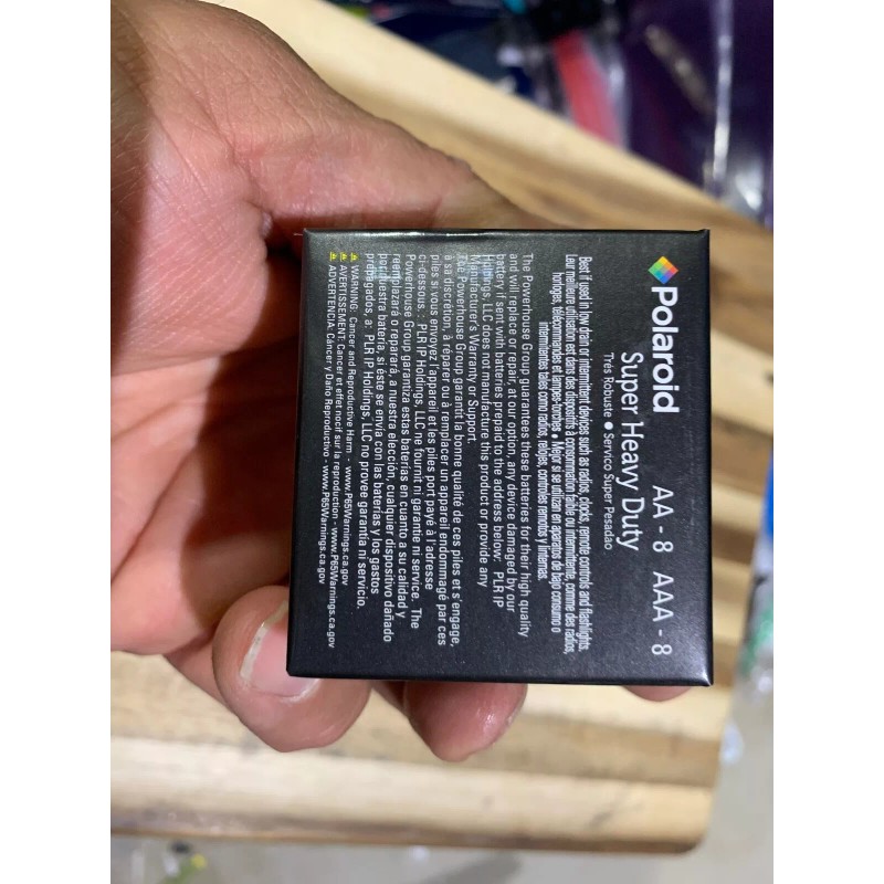 Polaroid Poloroid Super Heavy Duty Batteries AA X8 -AAAX8 (22000)