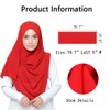 LMVERNA Solid Color bubble Chiffon scarf women Muslim Hijab Long