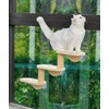 Cat Window Ladder 3-Levels for Indoor Cats Climbing Wood Window