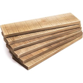 6-Pack Rustic Style Weathered Wood Planks Bundle for Crafts (8.9 x 30.5 x 1.3 cm)