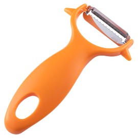 KAI KITCHEN DH8171 KAI Kinpira Peeler, 0.1 inch (3 mm) Wide, Cut, Vegetables, Julienne, Potato, Sprout, Dishwasher Safe, Orange, Made in Japan