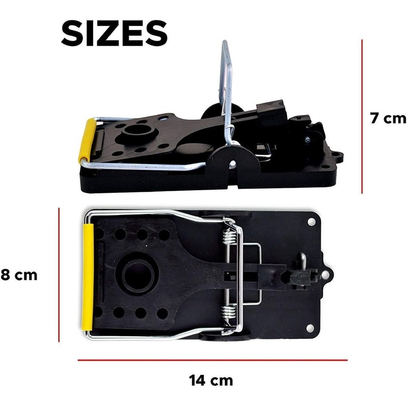 XARK Reusable Mouse Trap, 12 Pack Heavy Duty Reusable Snap