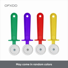 OFXDD - Cortador de rueda de repostería estriada con herramienta de balanceo para cortar y sellar ravioles, pasta, masa, crimpadora de repostería y rueda de corte de raviolis