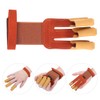 Outdoor Three Finger Guard Glove Traditional Recurved Bow Shooting Archery