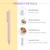VideMundi BallPoint Pens, Eco-Friendly Wheat Straw Cute Macaron Retractable Ballpoint