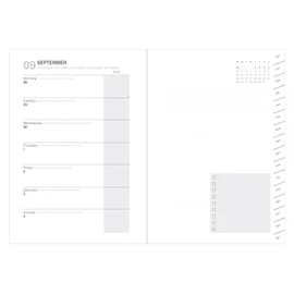 Plan Note 15 Pastel Green: Appointment Calendar. Desk Size
