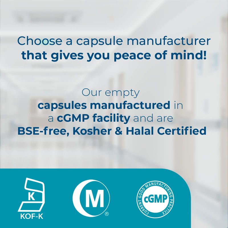 Capsuline Clear Size 0 Empty Vegetarian Capsules by Capsuline -