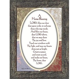 Vintage A Home Blessing Poem Asking the Lord for Blessing on Your Home, 7 x 9 77959